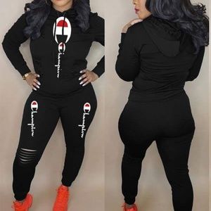 Champion set w/ripped pants